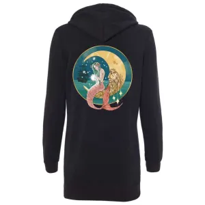 Mermaid In The Moon Hoodie Dress