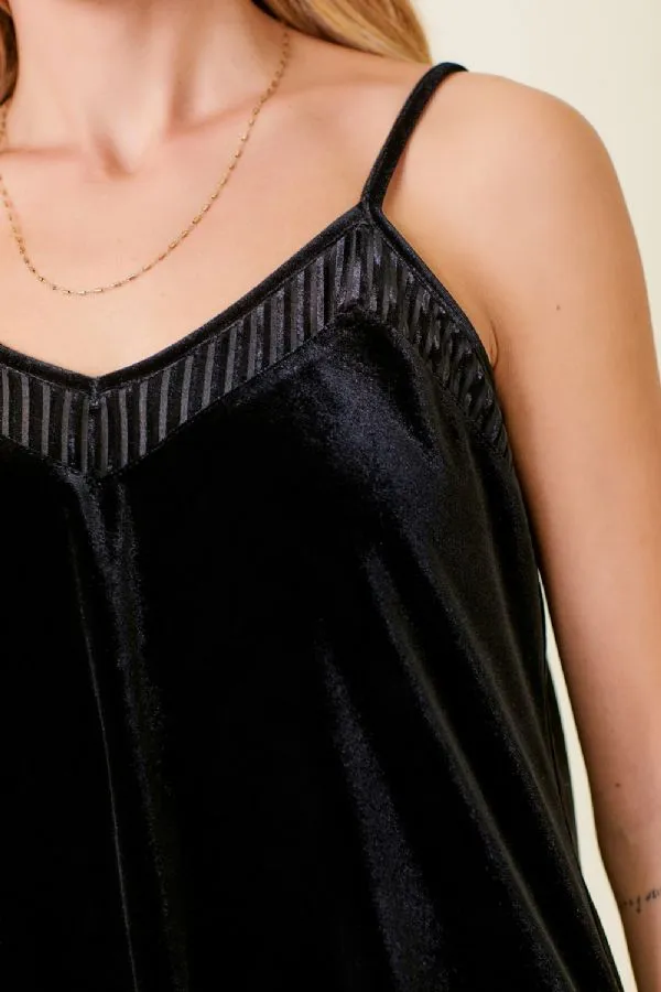 Mixed Velvet Cami