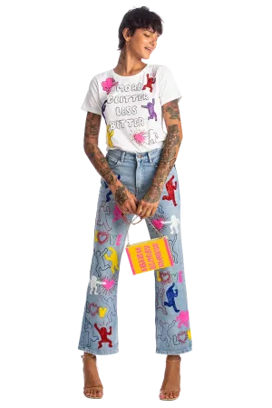 More Glitter Less Bitter Denim Pants