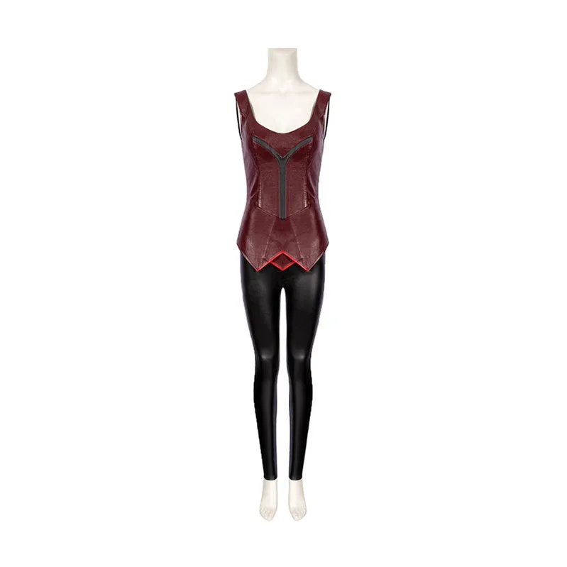 Movie Captain America Civil War Wanda Maximoff Cosplay Costume