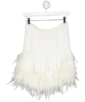 Nadine Merabi White Sara Skirt UK 8