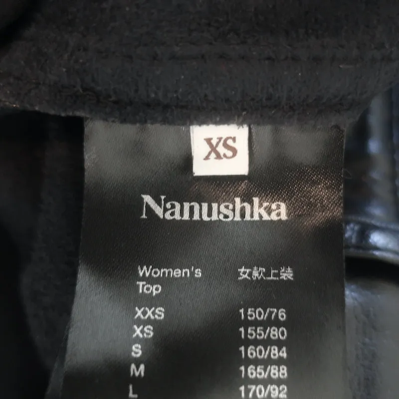 Nanushka Vinni Faux Leather Ankle Pants Black Size Extra Small