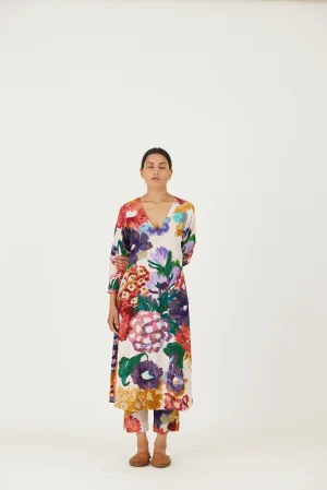 New Season Fall 24/Summer 25-Coord Set-Crepe-Embroidered -Farah White-YAMLS08-Fashion Edit Yam