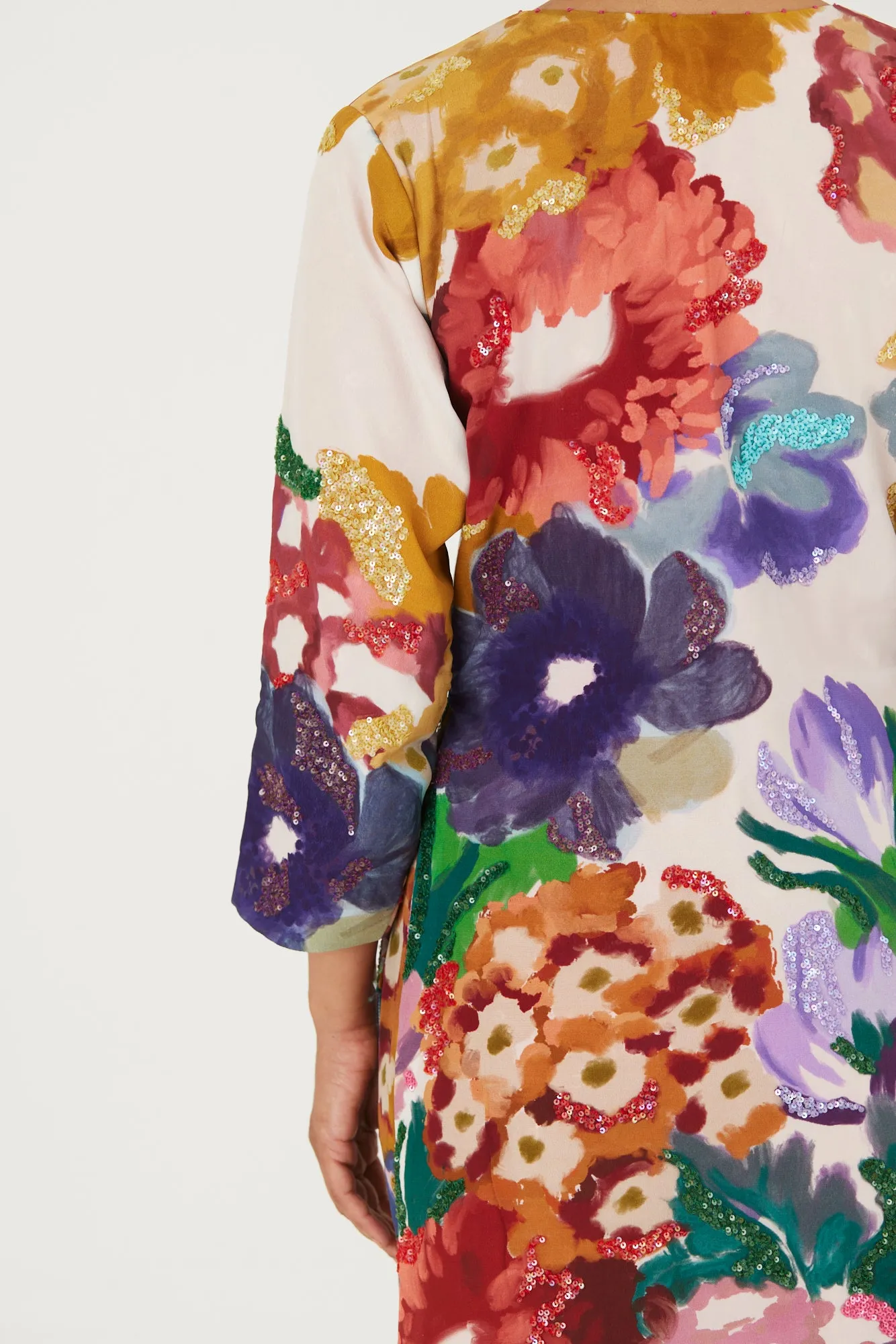 New Season Fall 24/Summer 25-Coord Set-Crepe-Embroidered -Farah White-YAMLS08-Fashion Edit Yam