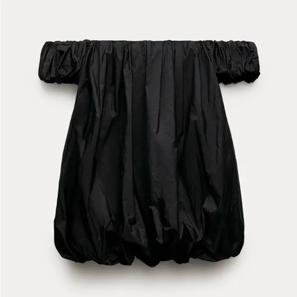 NEW!  ZARA VOLUMINOUS TAFFETA DRESS ZW COLLECTION - S