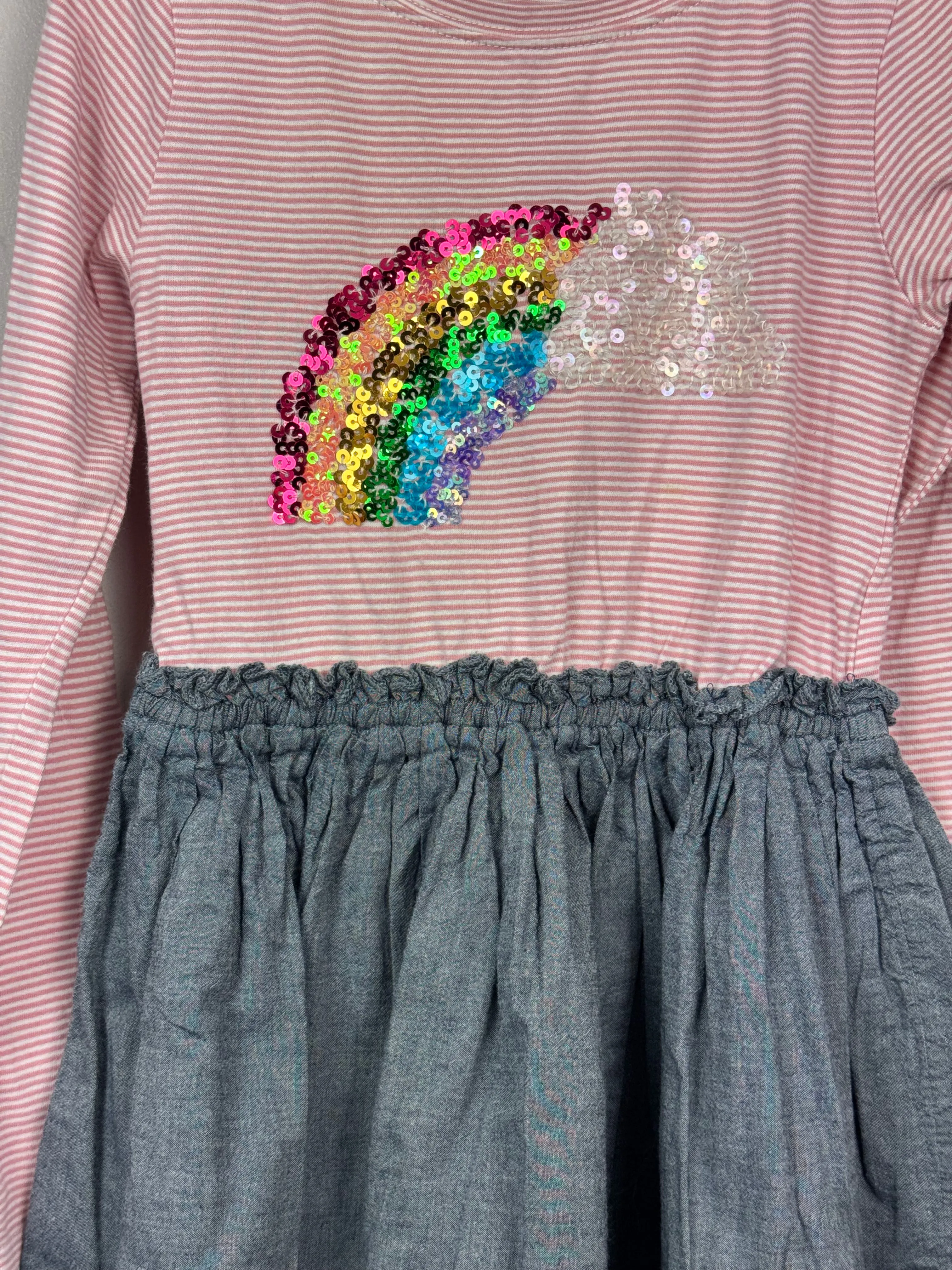 Next Rainbow Split Dress 6y