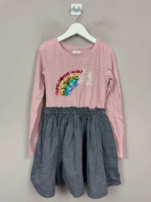 Next Rainbow Split Dress 6y
