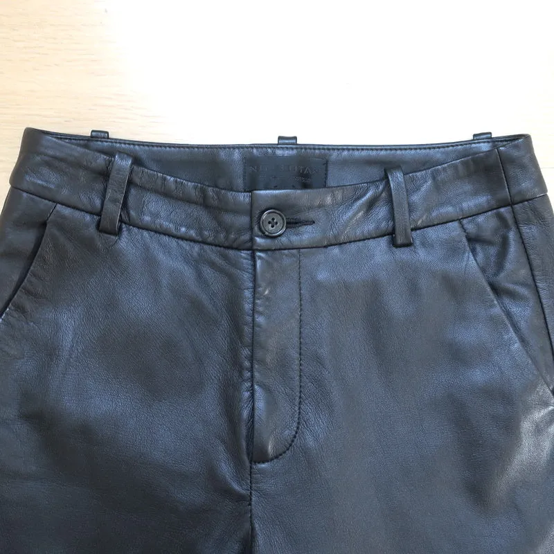 Nili Lotan Leather Pants Black Size 0