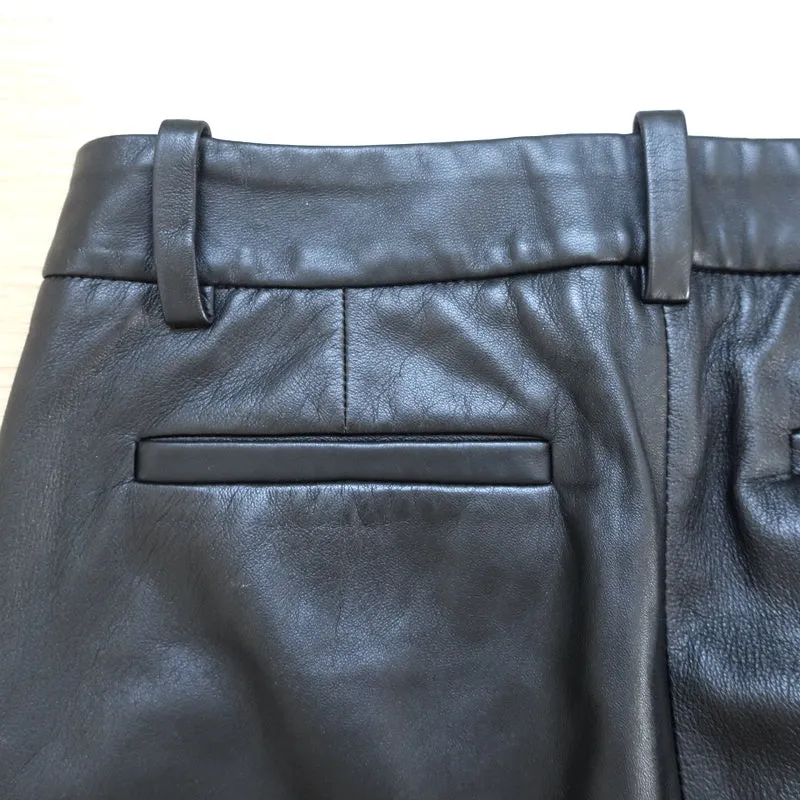 Nili Lotan Leather Pants Black Size 0
