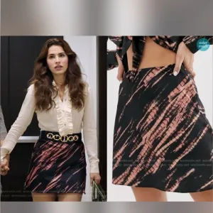 NWT ASOS DESIGN tie dye satin bias mini skirt