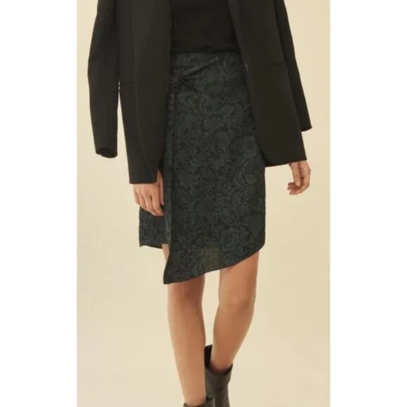 NWT  BA&amp;SH JUPE Marina Wrap Around Skirt. US Size 8.