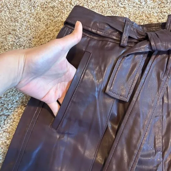 NWT Size 25 Women’s Faux Leather Pants (BLANKNYC) Grape Shake