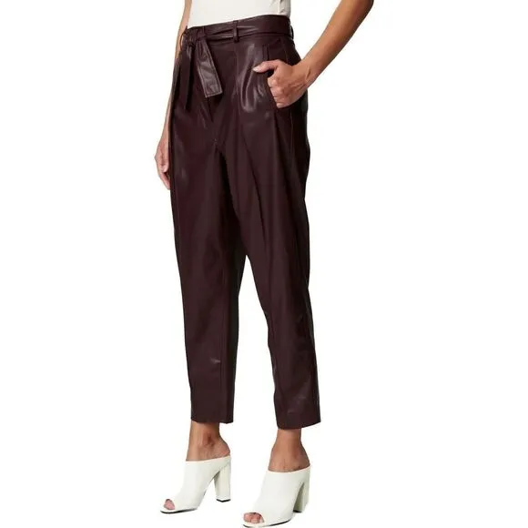 NWT Size 25 Women’s Faux Leather Pants (BLANKNYC) Grape Shake