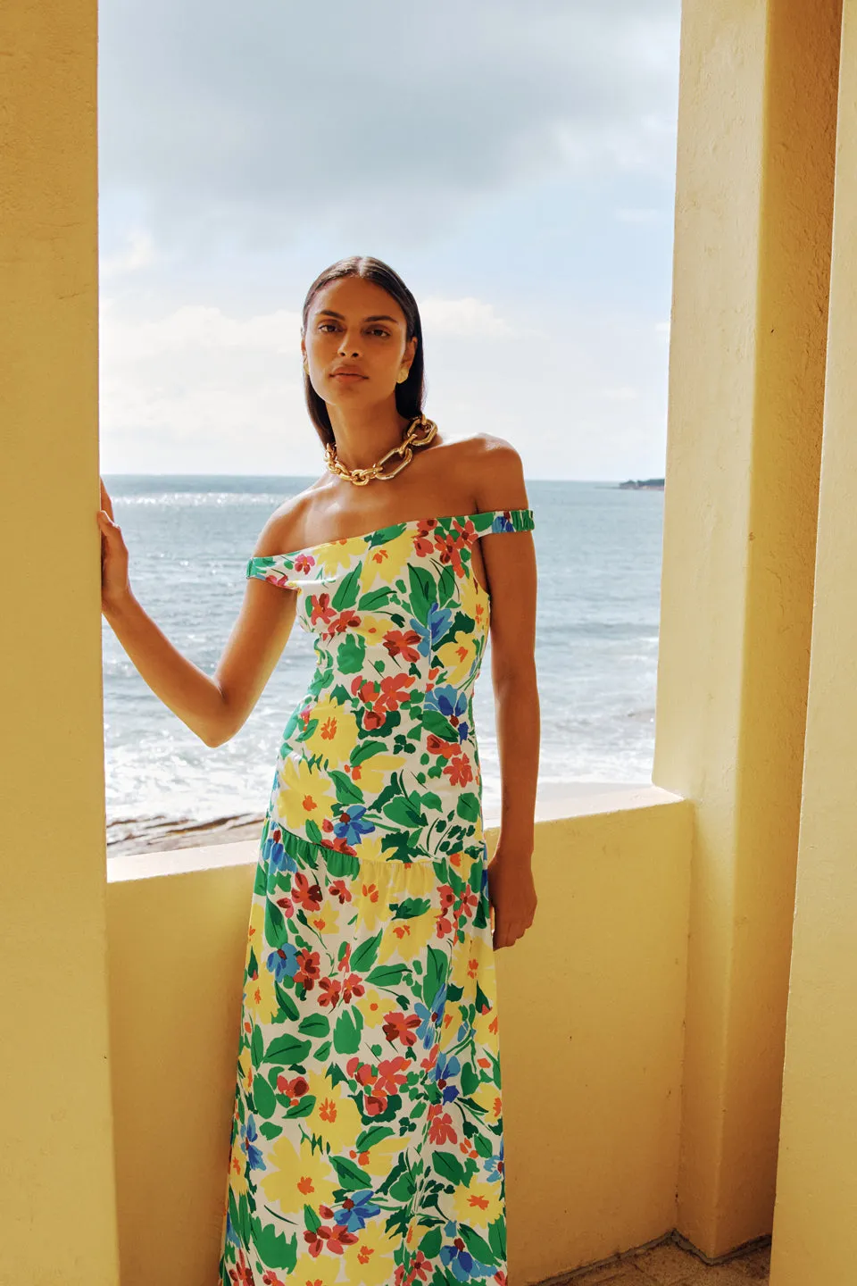 Off Shoulder Maxi