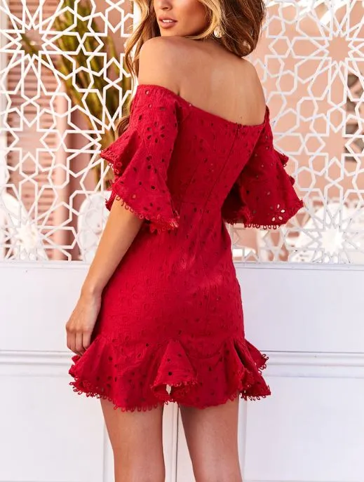 Off Shoulder Mini Dress
