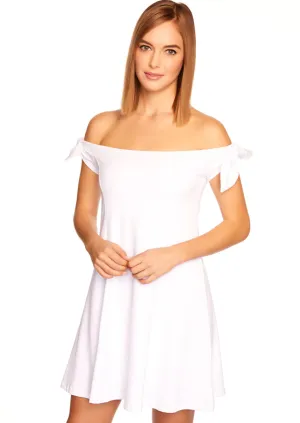 Off The Shoulder Tie Dress