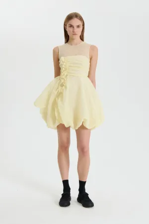 OLIVIA | DRESS POSY MATELASS… SOFT YELLOW