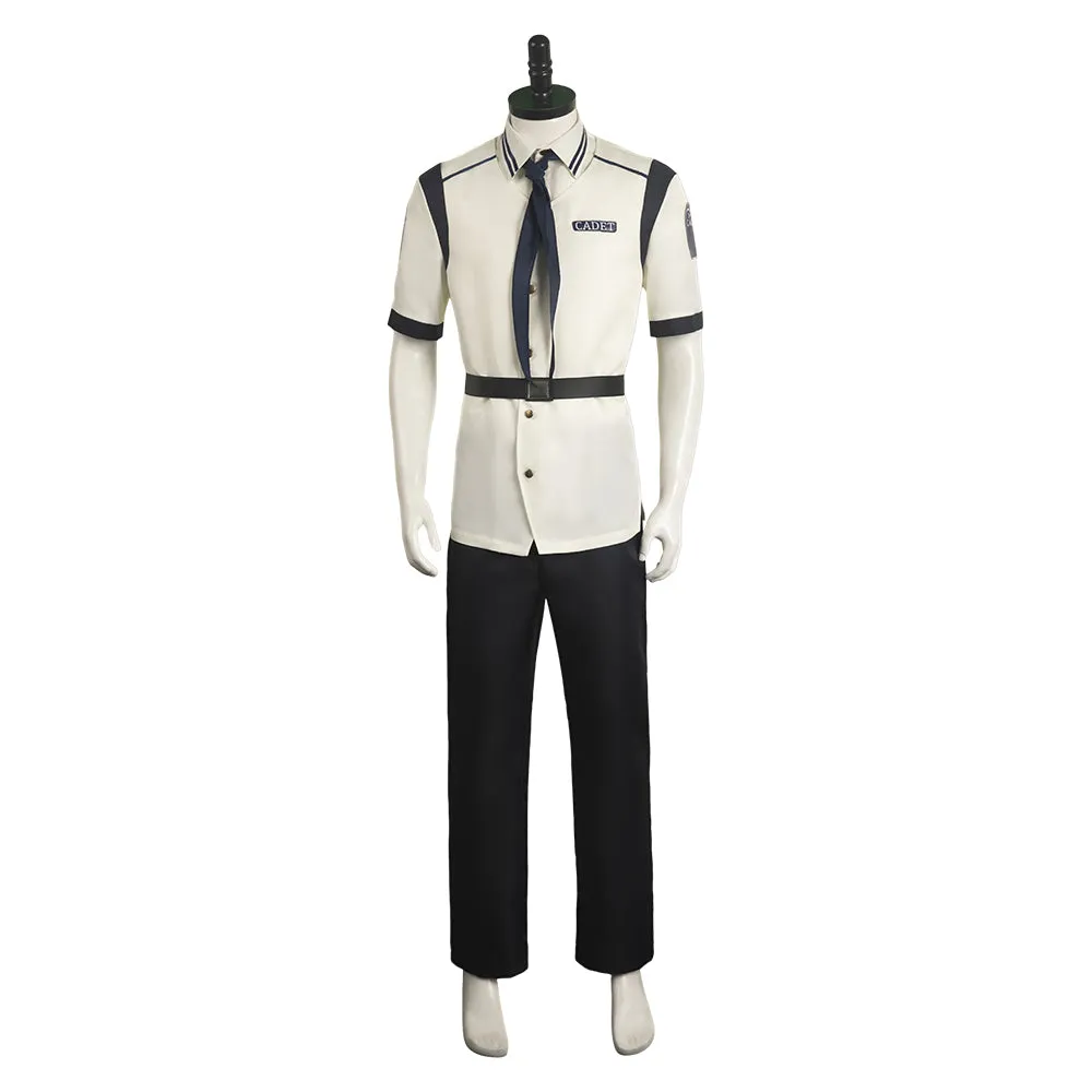 One Piece Life-action Navy White Short Sleeve Suit TV Series Cosplay Costume Outfits