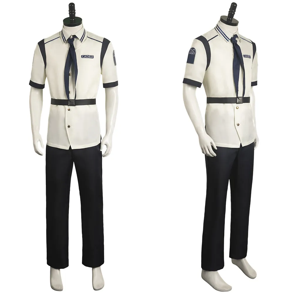 One Piece Life-action Navy White Short Sleeve Suit TV Series Cosplay Costume Outfits
