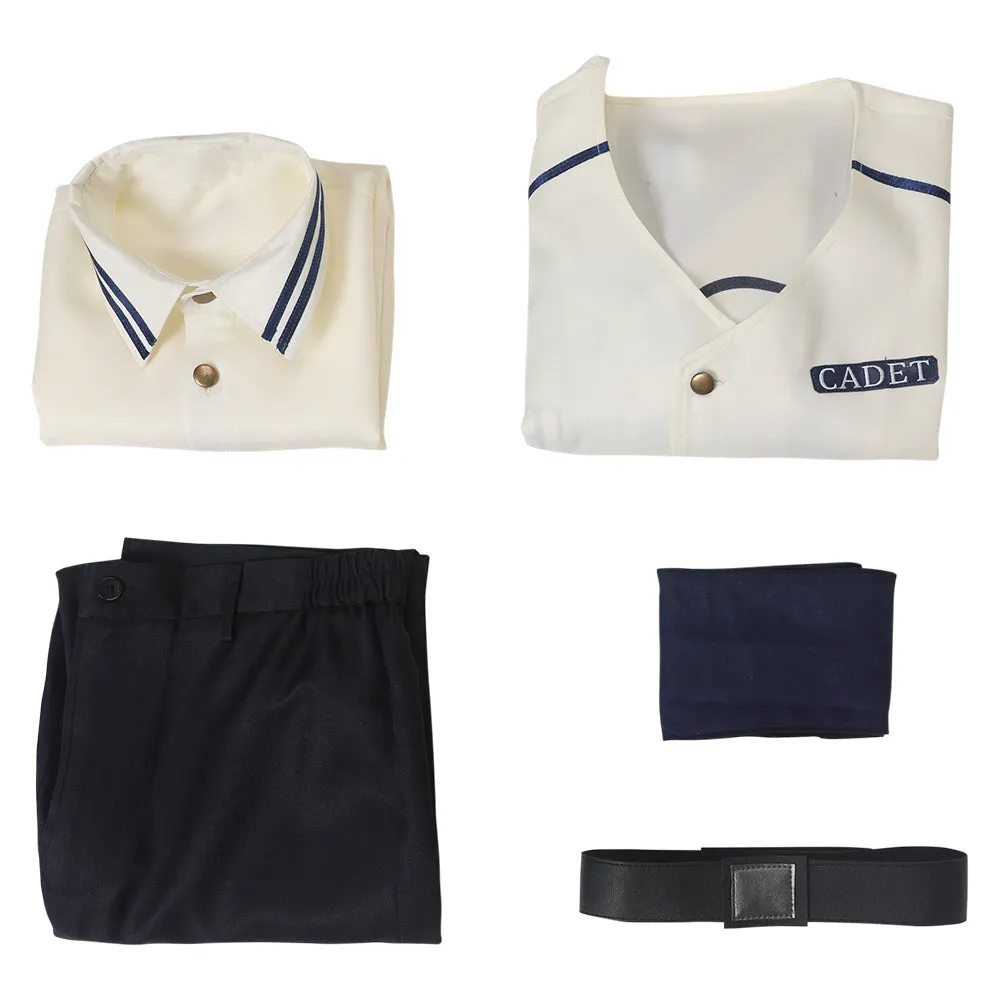 One Piece Life-action Navy White Short Sleeve Suit TV Series Cosplay Costume Outfits