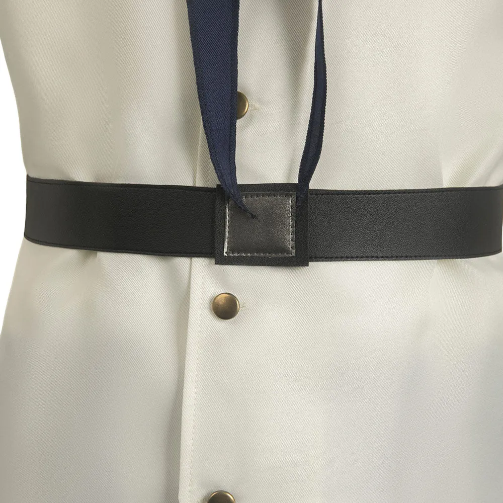 One Piece Life-action Navy White Short Sleeve Suit TV Series Cosplay Costume Outfits