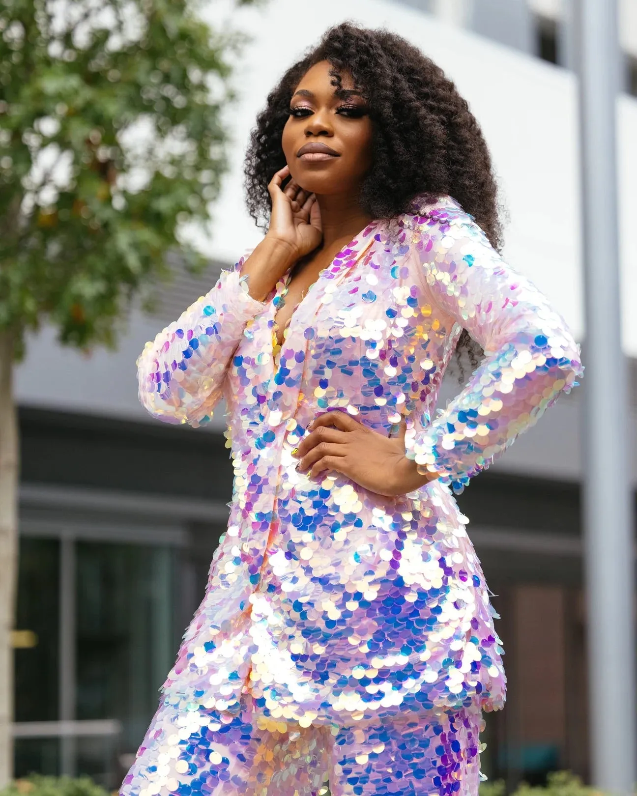 Oyemwen Back to Business Sequin Power Suit
