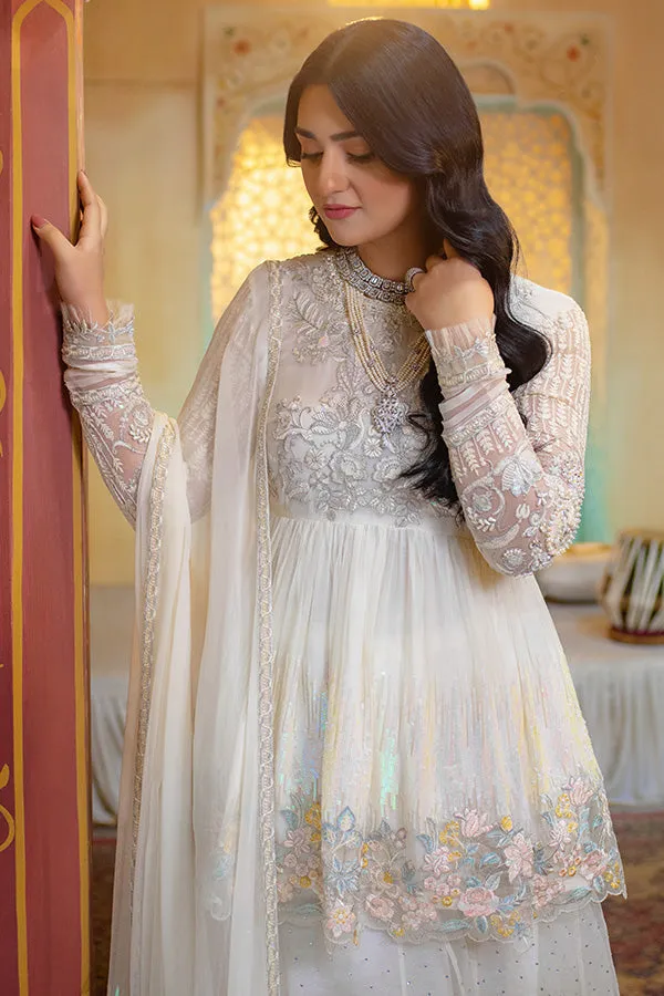 Pakistani Wedding Dress in Frock and Sharara Style