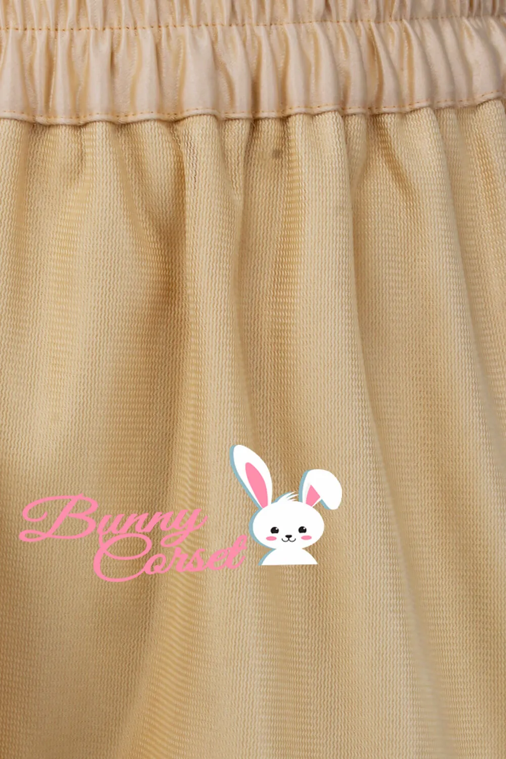 Parker Nude Satin & Mesh Net Elasticated Skirt