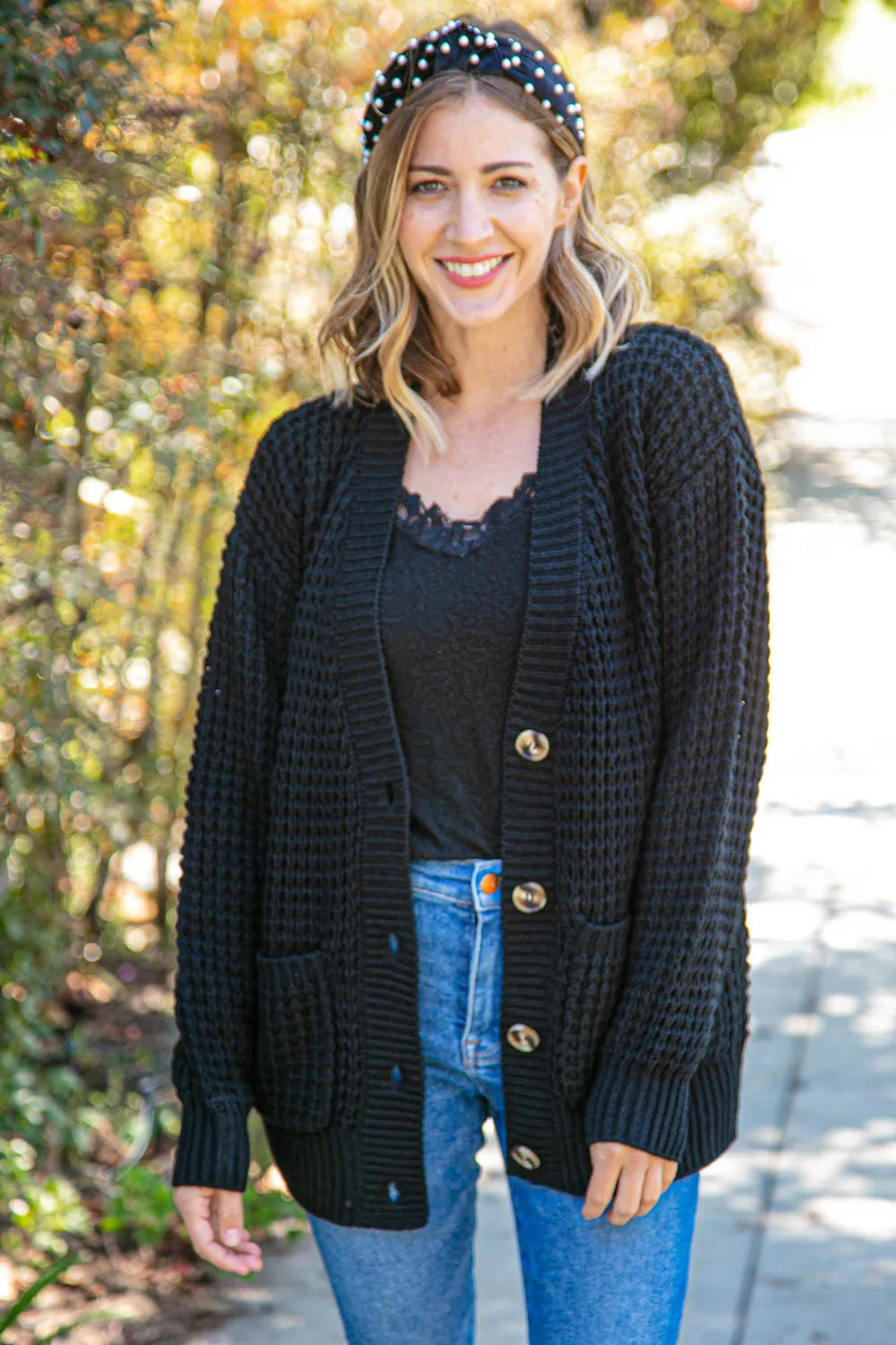 Pearls & Velvet Top Knot Headband