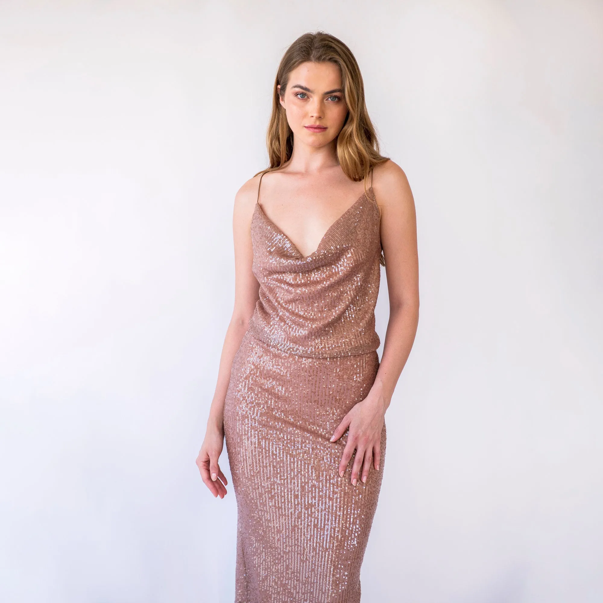 Pencil Sequins Skirt #3045