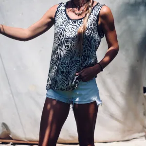 Pine Silk Tank - Animal