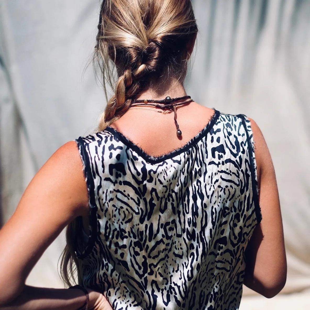 Pine Silk Tank - Animal