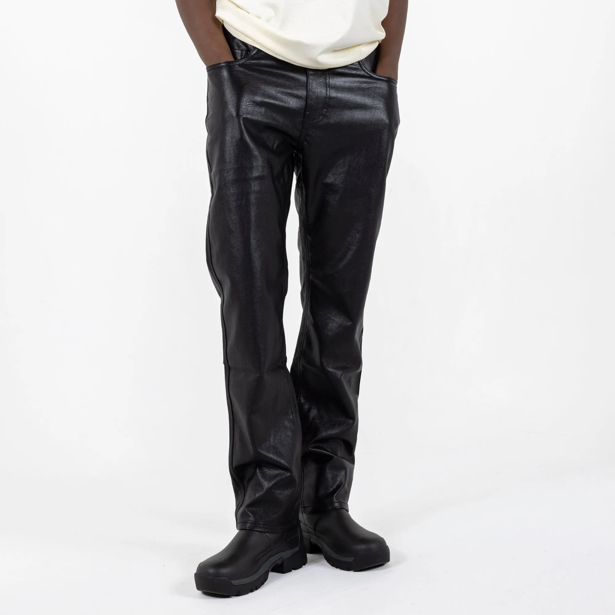 Pleasures Vegan Leather 5 Pocket Pants 'Black'