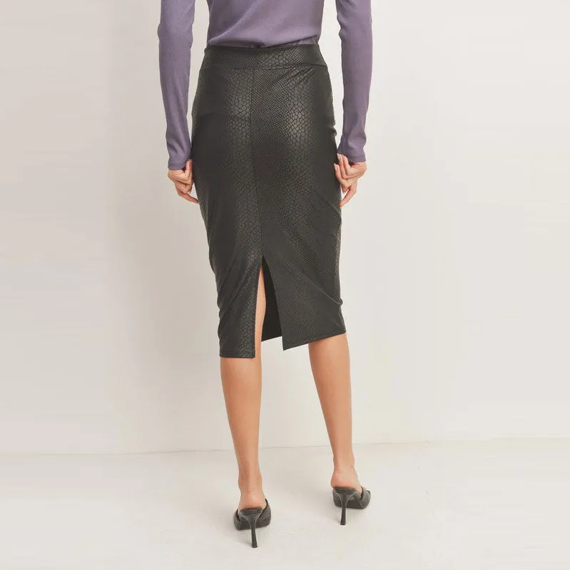Pleather Pencil Skirt