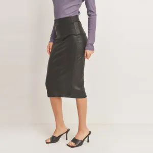 Pleather Pencil Skirt