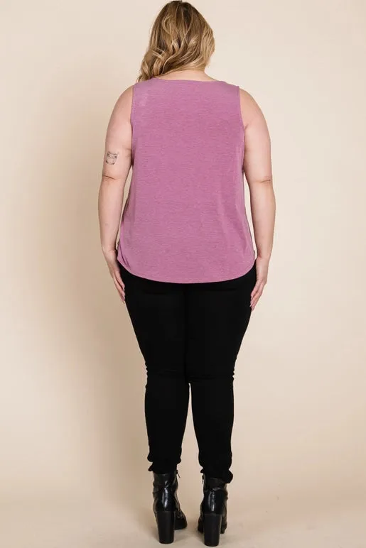 Plus Size Animal Print Velvet Mesh Fashion Top-Mauve