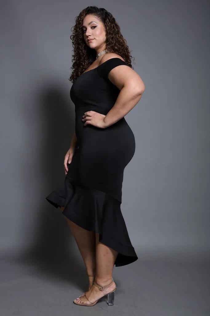 Plus Size Sweetheart Mermaid Maxi Bodycon Dress [SALE]