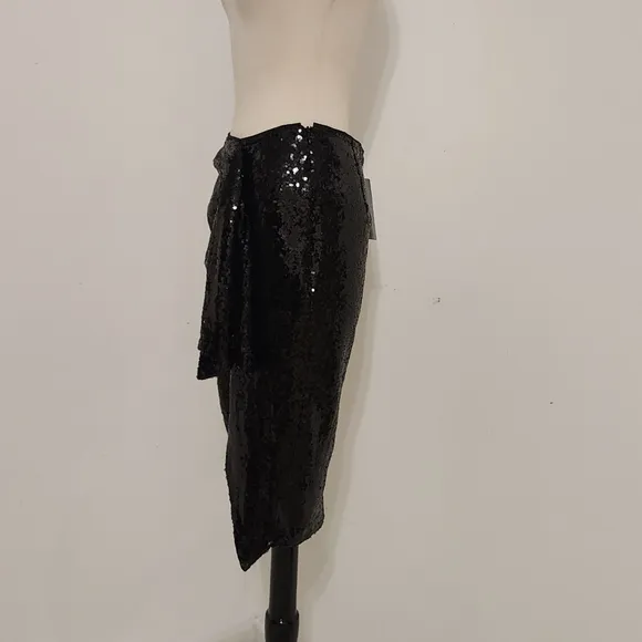 PNKELEPHANT Black Sequin Skirt