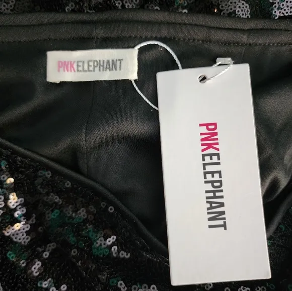 PNKELEPHANT Black Sequin Skirt