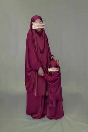 Purple Adult prayer gown from "Mommy and Me" Prayer Khimar collection