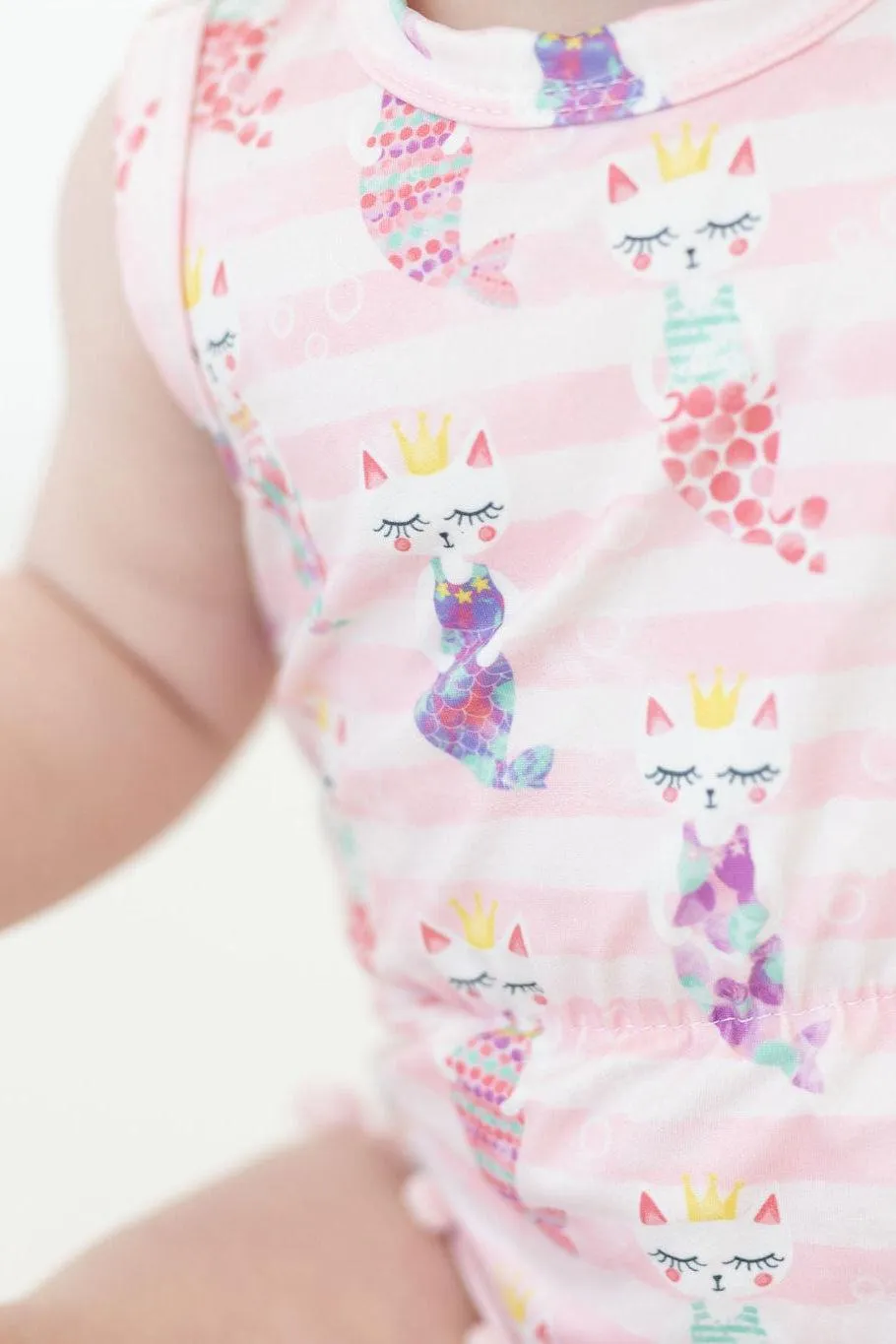 Purr-maid Pom Pom Romper