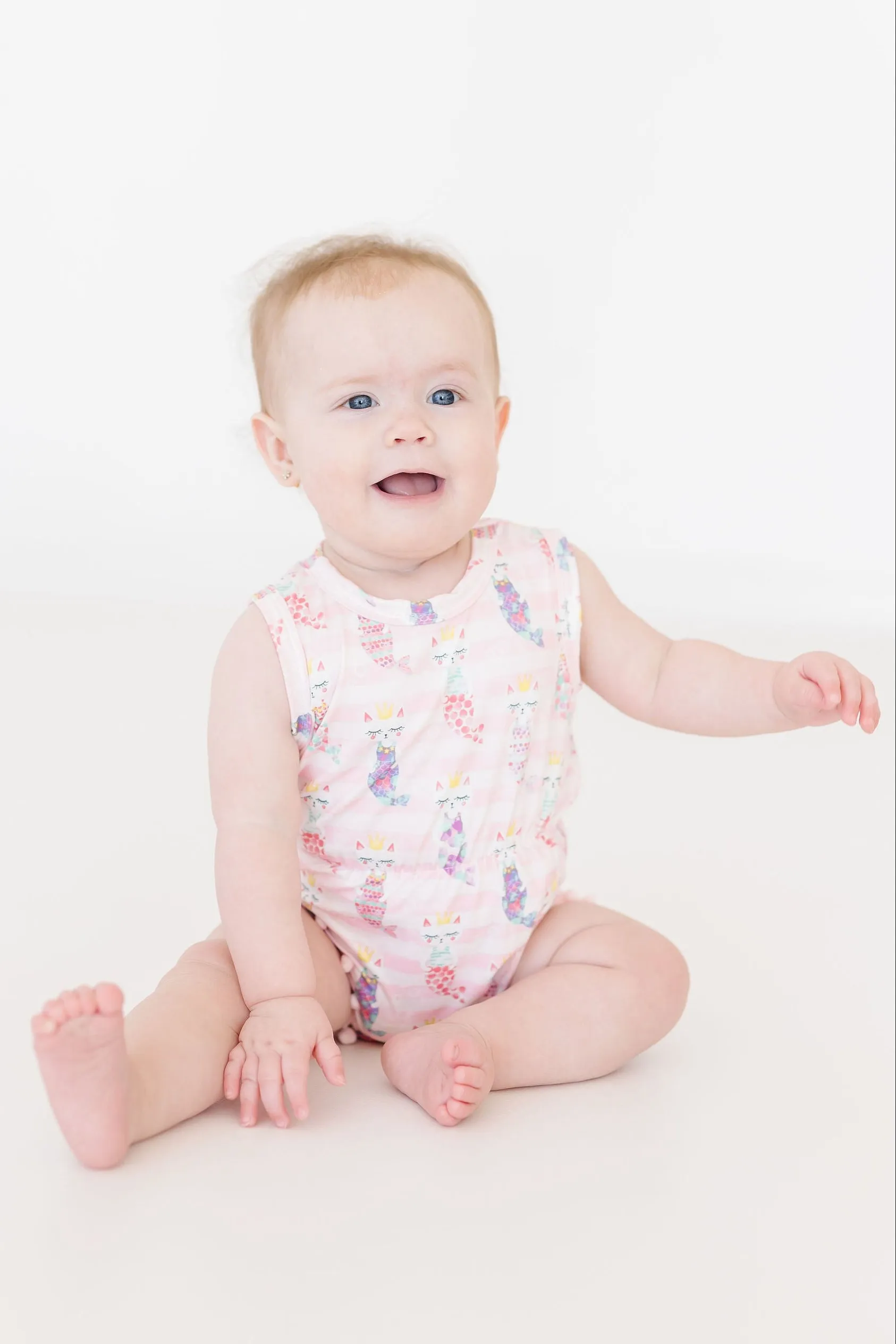 Purr-maid Pom Pom Romper