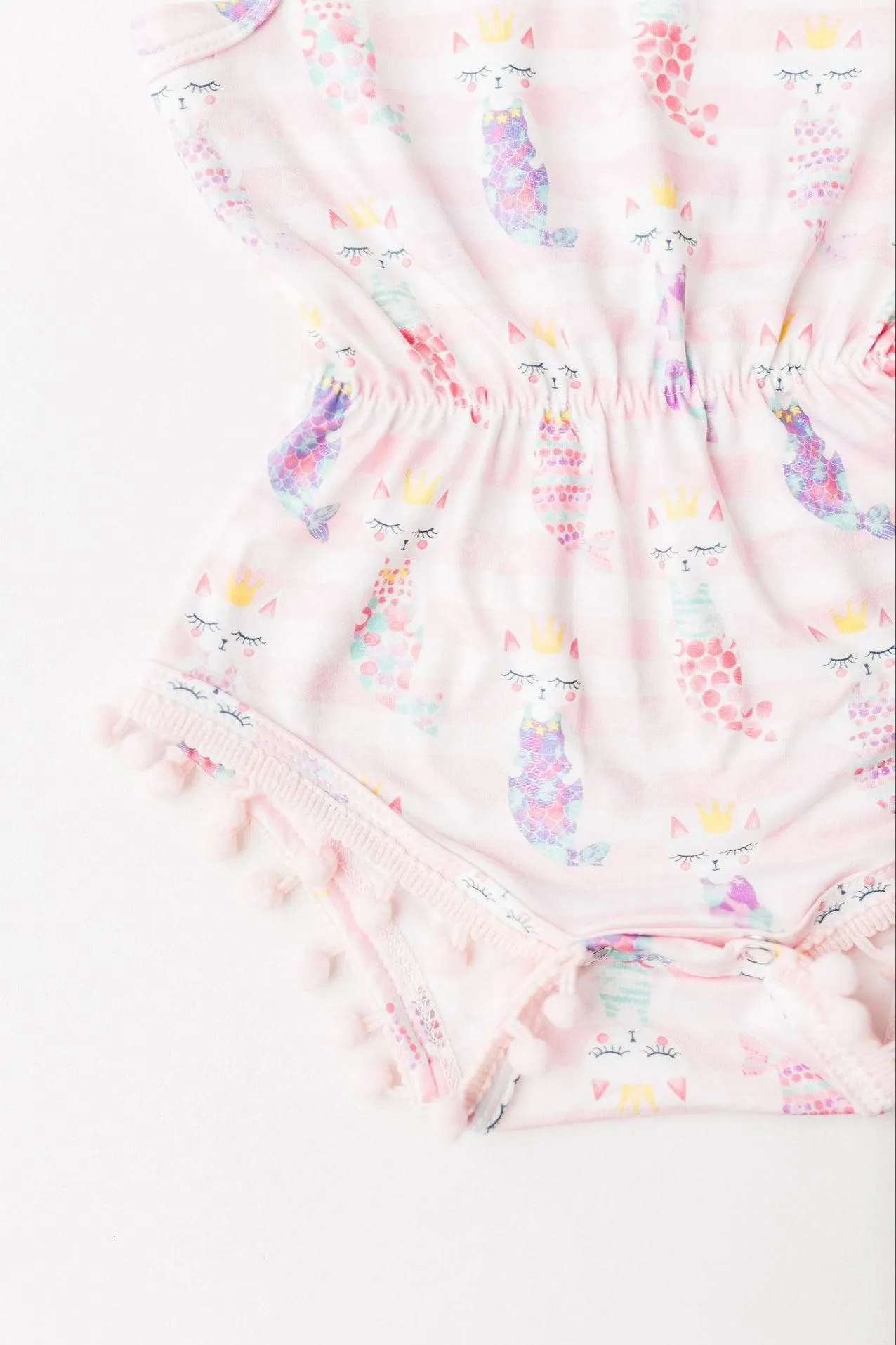 Purr-maid Pom Pom Romper