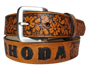"Lil' Beulah" Leather KIDS/CHILDRENS Name Belt