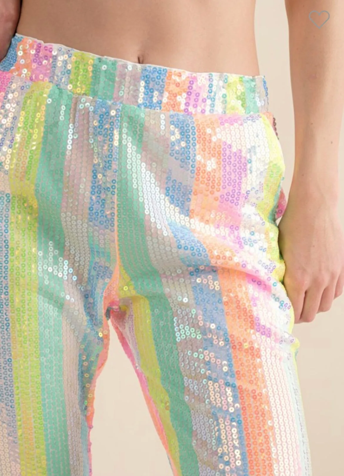 Rainbow Festival Sequin joggers