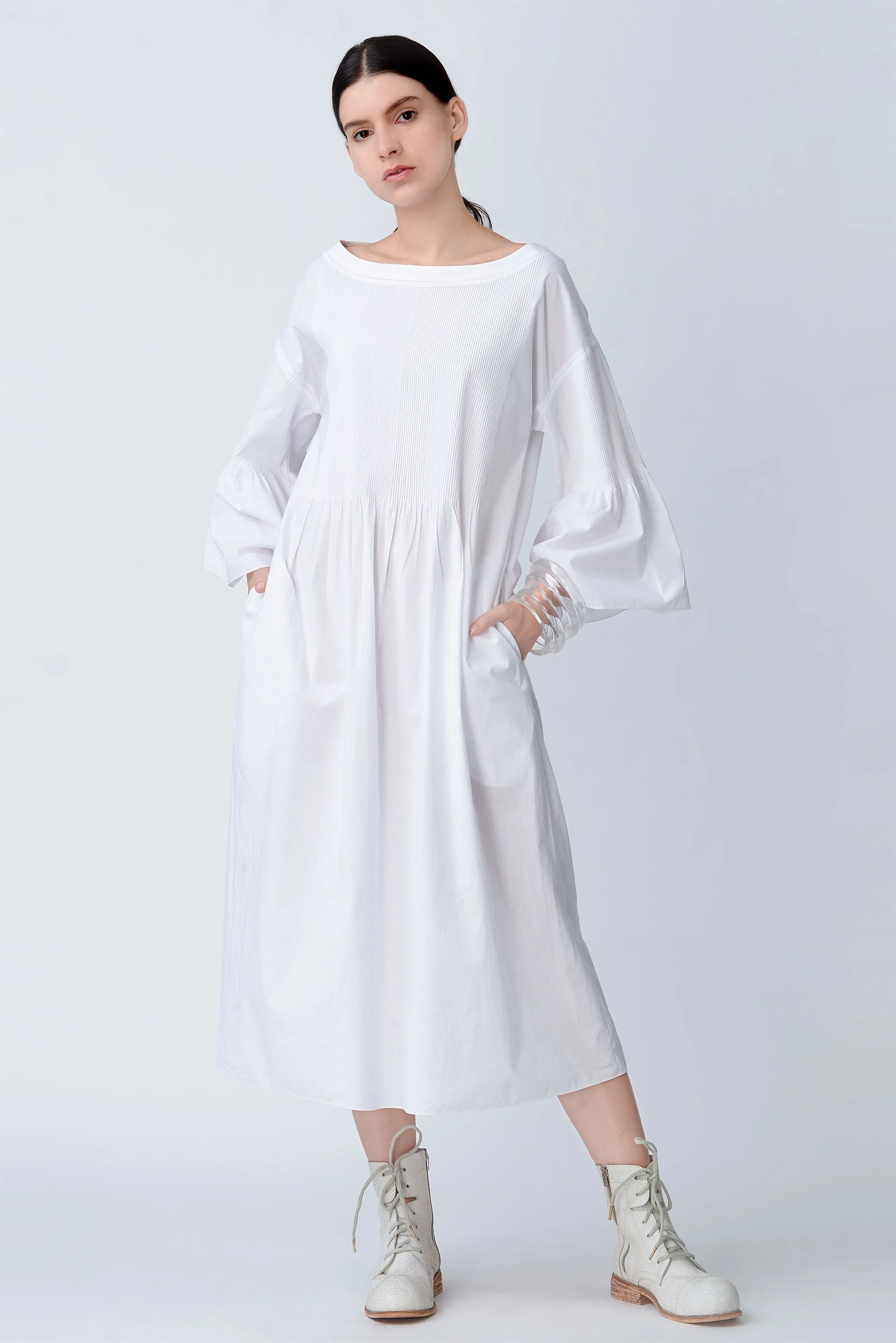 Rajesh Pratap Singh   I   Bayla peplum dress   White  4BP-84 W  Women classic collection