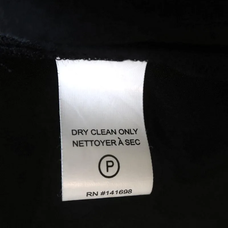 Ramy Brook Cold Shoulder Top Gigi Black Stretch Silk Blouse Size Extra Small