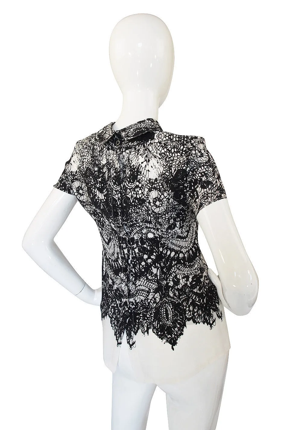 Recent Painted Silk Prada Top