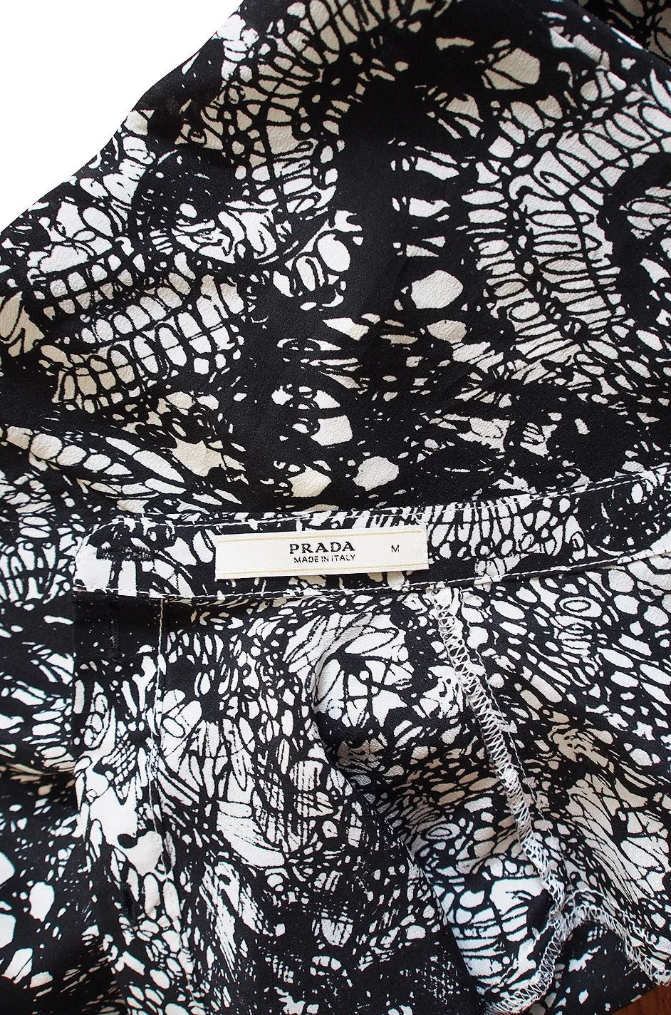 Recent Painted Silk Prada Top