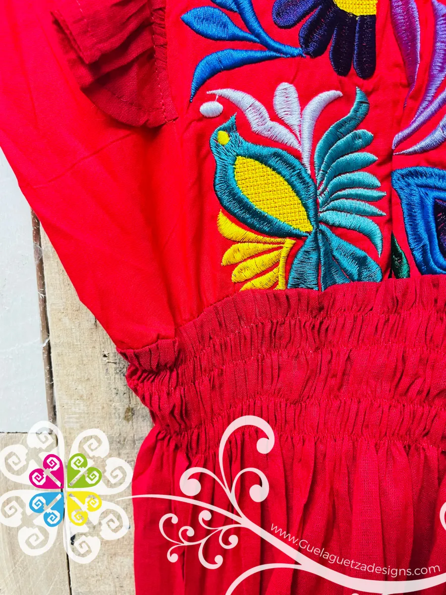 Red Tehuana Bonita Dress